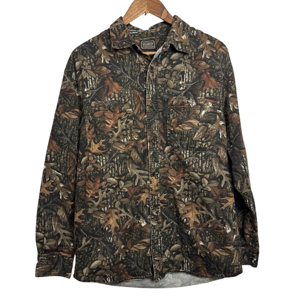Schmidt Workwear‎ Men's Woodland Camouflage Shirt Jacket Hunting Camo